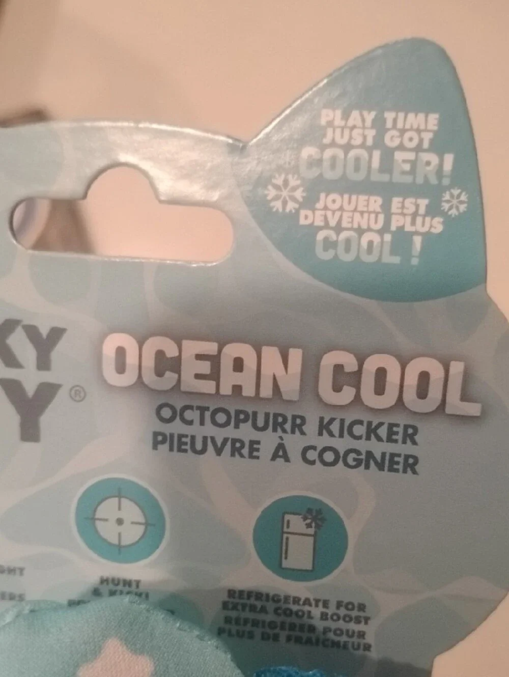 Ocean Cool Blue Plush Squid Cat Toy